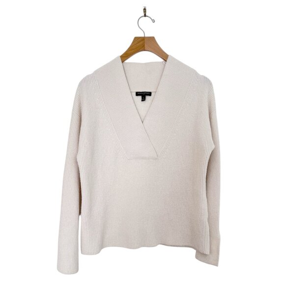 Banana Republic Shawl Collar V-Neck Sweater Size S - Picture 1 of 5